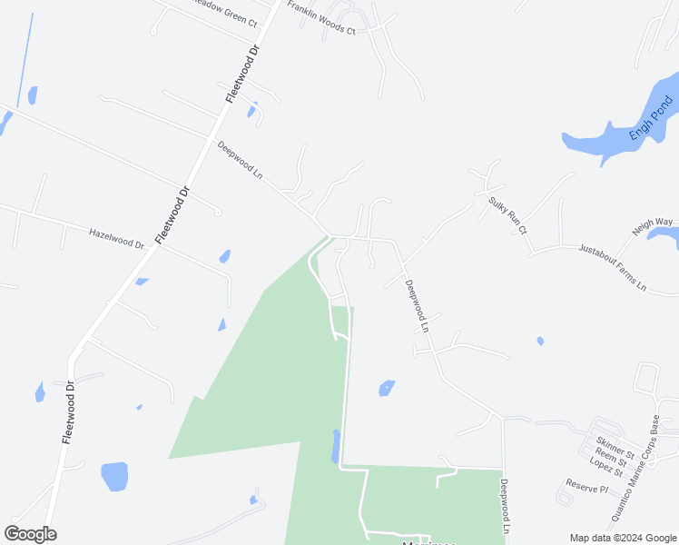 map of restaurants, bars, coffee shops, grocery stores, and more near 14712 Deepwood Lane in Nokesville