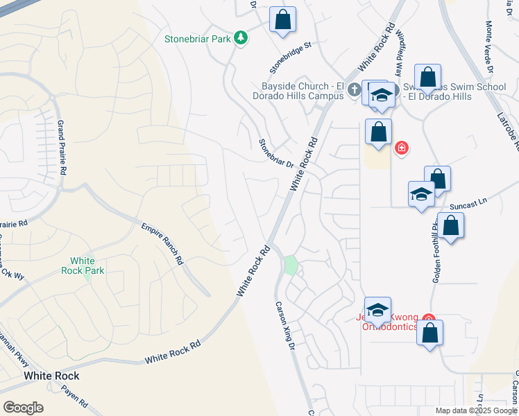 map of restaurants, bars, coffee shops, grocery stores, and more near 3548 Terra Alta Drive in El Dorado Hills
