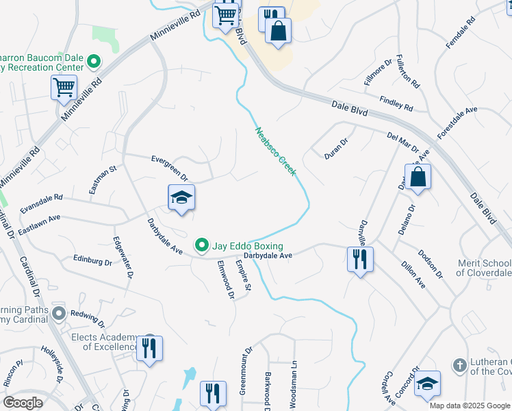 map of restaurants, bars, coffee shops, grocery stores, and more near 14701 Endsley Turn in Woodbridge