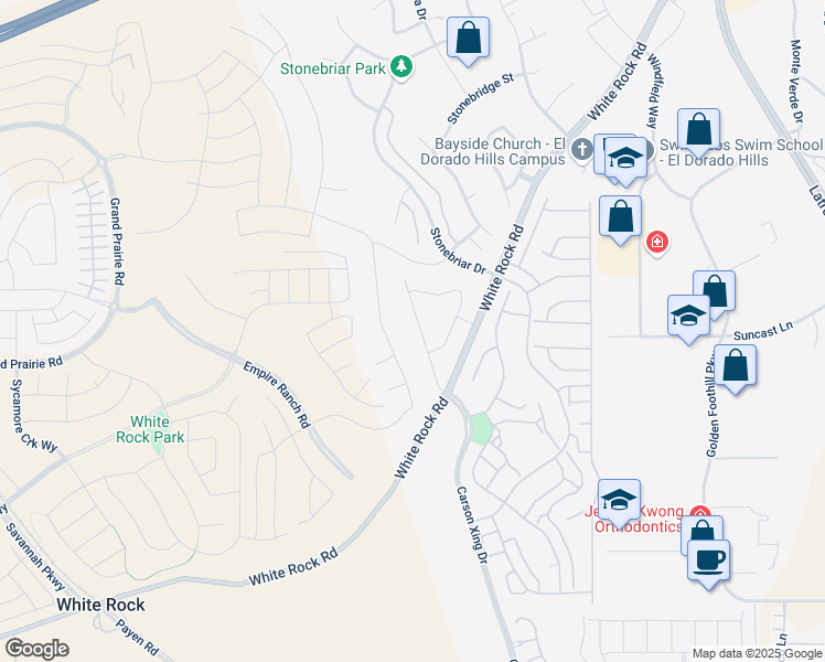 map of restaurants, bars, coffee shops, grocery stores, and more near 3548 Terra Alta Drive in El Dorado Hills