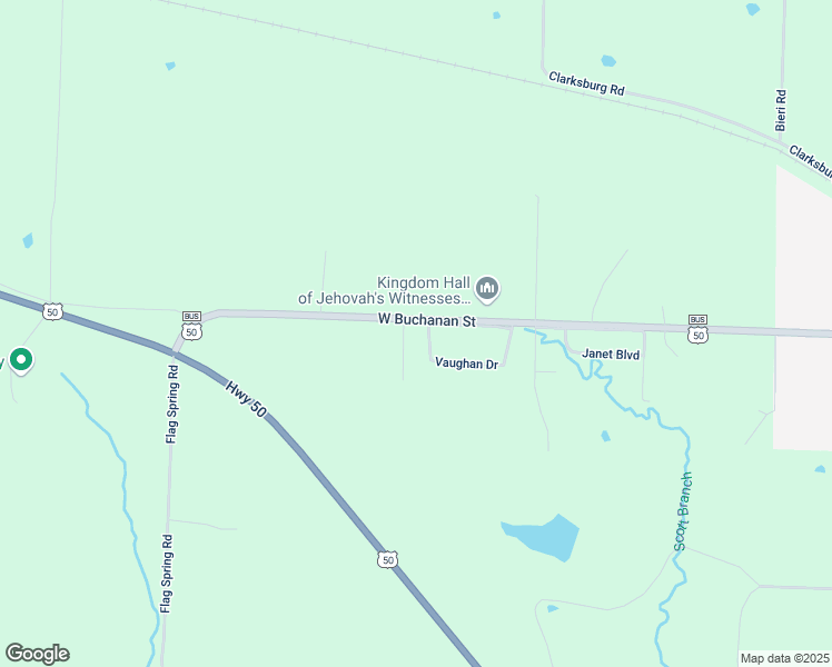 map of restaurants, bars, coffee shops, grocery stores, and more near 62472 Vaughan Drive in California