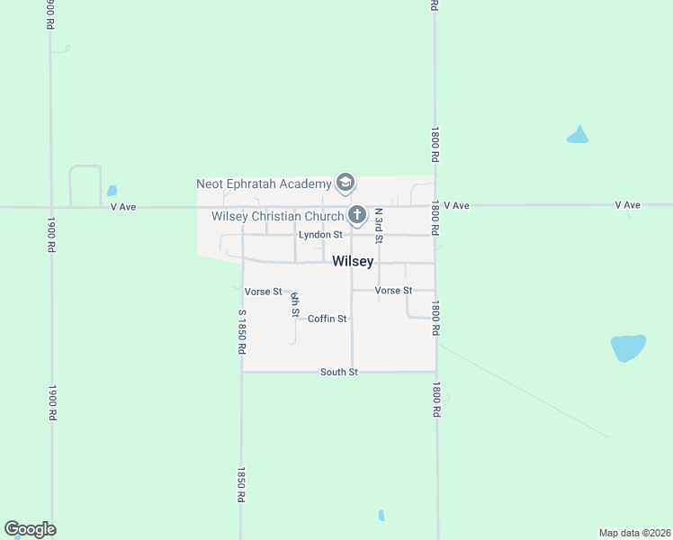 map of restaurants, bars, coffee shops, grocery stores, and more near Flint Hills Nature Trail in Wilsey