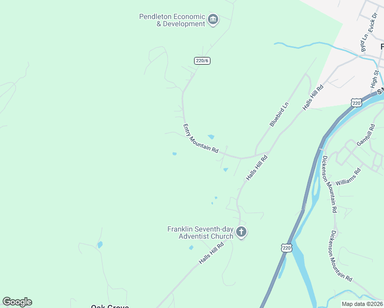 map of restaurants, bars, coffee shops, grocery stores, and more near 325 Entry Mountain Road in Franklin