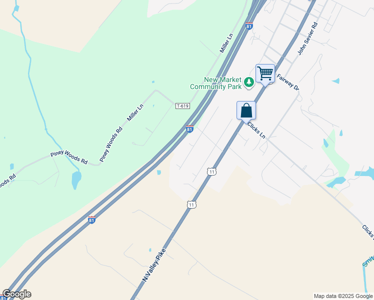 map of restaurants, bars, coffee shops, grocery stores, and more near 9945 Pleasant View Drive in New Market