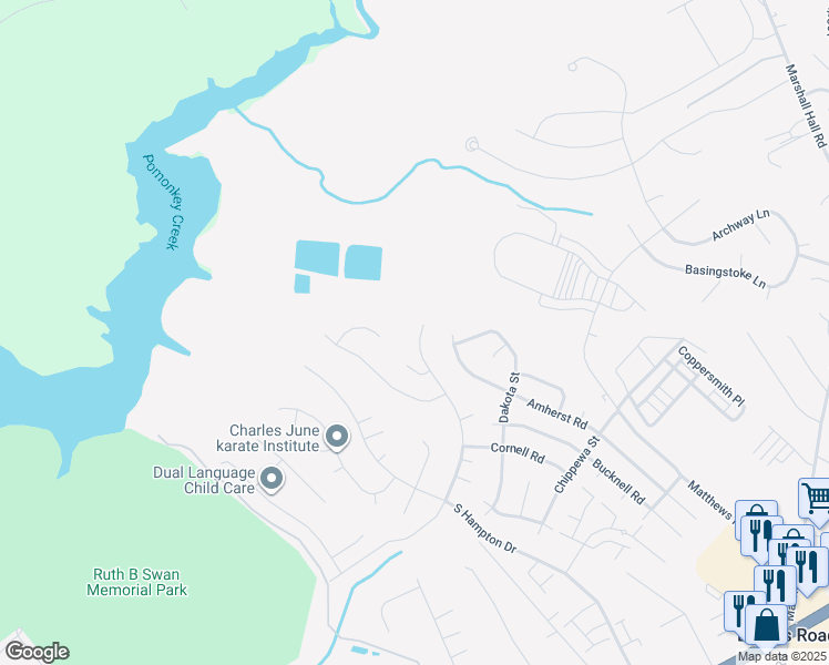 map of restaurants, bars, coffee shops, grocery stores, and more near 5496 Sir Douglas Drive in Bryans Road