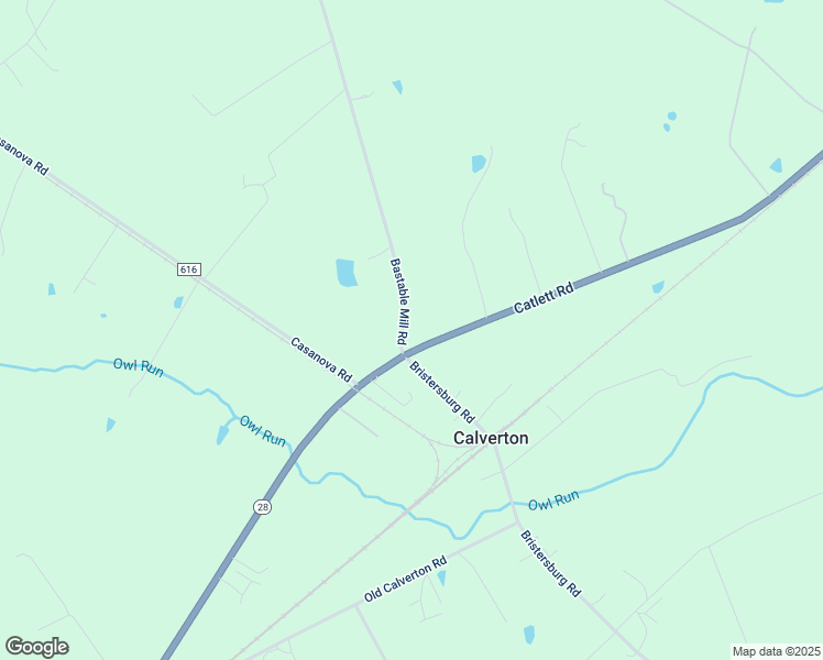 map of restaurants, bars, coffee shops, grocery stores, and more near 9575 Bastable Mill Road in Catlett