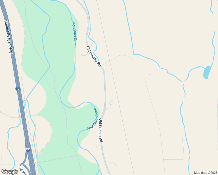 map of restaurants, bars, coffee shops, grocery stores, and more near 13475 Old Pueblo Road in Fountain