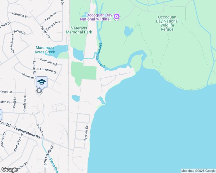 map of restaurants, bars, coffee shops, grocery stores, and more near 915 Bay Circle in Woodbridge