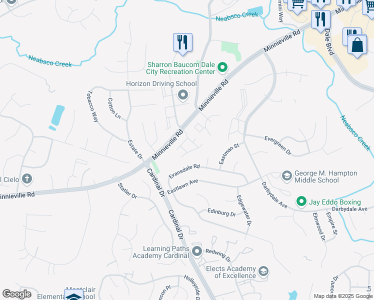 map of restaurants, bars, coffee shops, grocery stores, and more near 4839 Dane Ridge Circle in Dale City