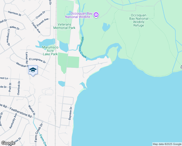 map of restaurants, bars, coffee shops, grocery stores, and more near 911 Bay Circle in Woodbridge