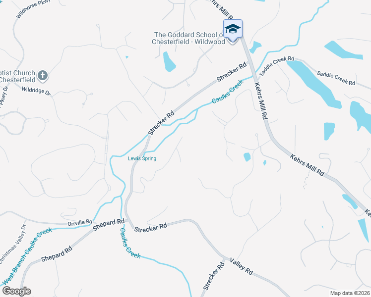 map of restaurants, bars, coffee shops, grocery stores, and more near 1218 Lewis Spring Drive in Wildwood