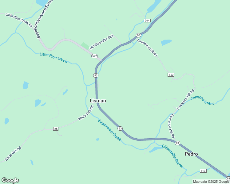 map of restaurants, bars, coffee shops, grocery stores, and more near 153 Pvt Dr 9262 St Rt 93 in Pedro