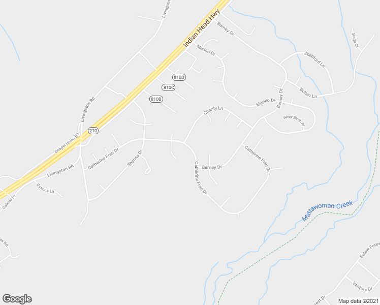map of restaurants, bars, coffee shops, grocery stores, and more near 1812 Catherine Fran Drive in Accokeek