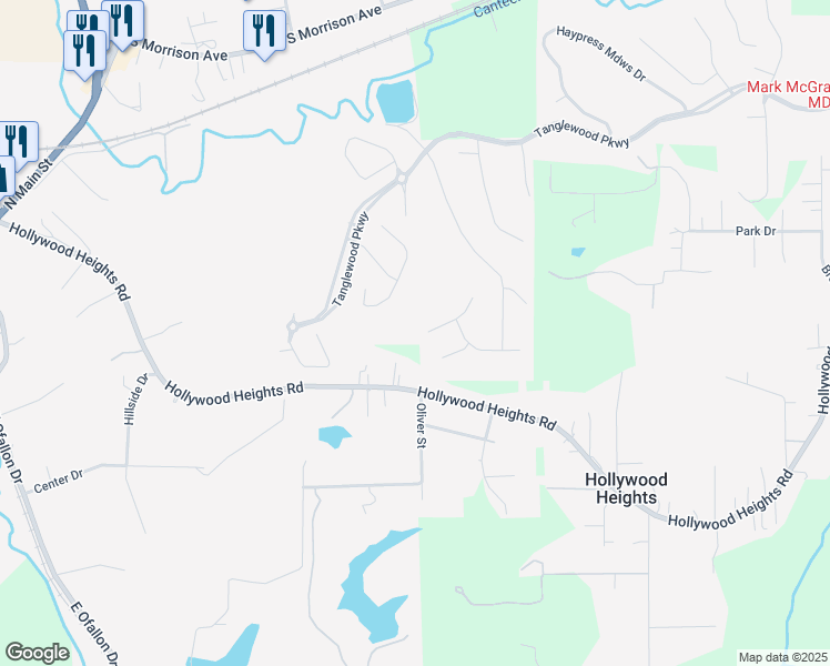 map of restaurants, bars, coffee shops, grocery stores, and more near in Caseyville