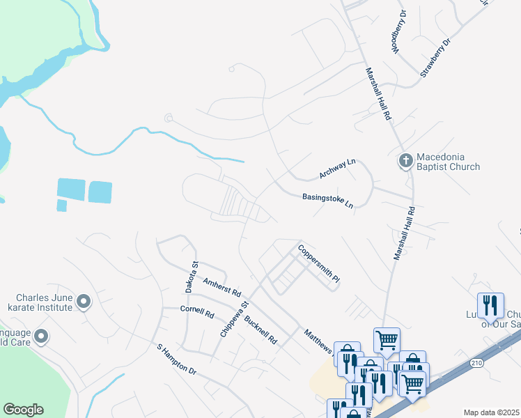 map of restaurants, bars, coffee shops, grocery stores, and more near 3029 Coriander Place in Bryans Road