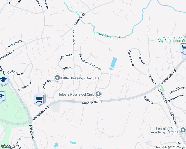 map of restaurants, bars, coffee shops, grocery stores, and more near 5213 Spanish Dollar Court in Woodbridge