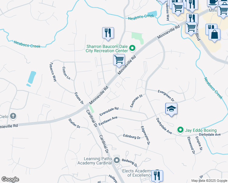 map of restaurants, bars, coffee shops, grocery stores, and more near 4938 Dane Ridge Circle in Dale City