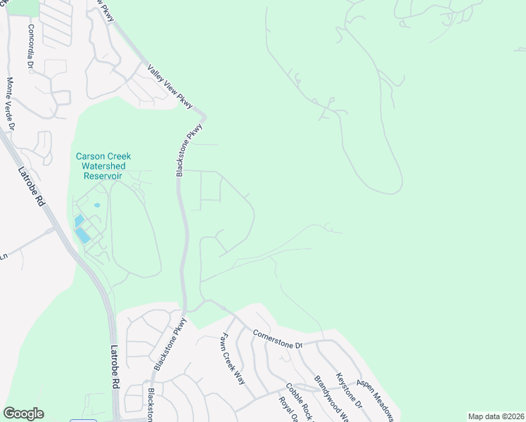 map of restaurants, bars, coffee shops, grocery stores, and more near 7135 Black Hawk Drive in El Dorado Hills