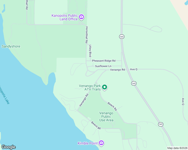 map of restaurants, bars, coffee shops, grocery stores, and more near Horsethief Road in Marquette