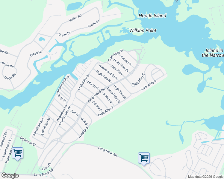 map of restaurants, bars, coffee shops, grocery stores, and more near 34355 Laurel Way South in Millsboro