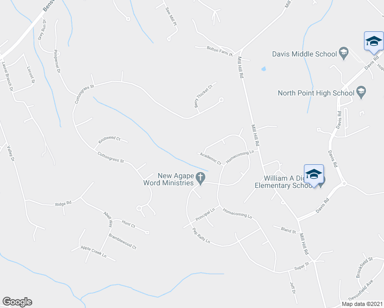 map of restaurants, bars, coffee shops, grocery stores, and more near 2631 Academic Court in Waldorf