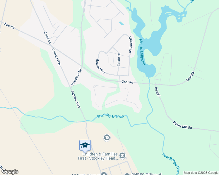 map of restaurants, bars, coffee shops, grocery stores, and more near 24588 Hollytree Circle in Georgetown
