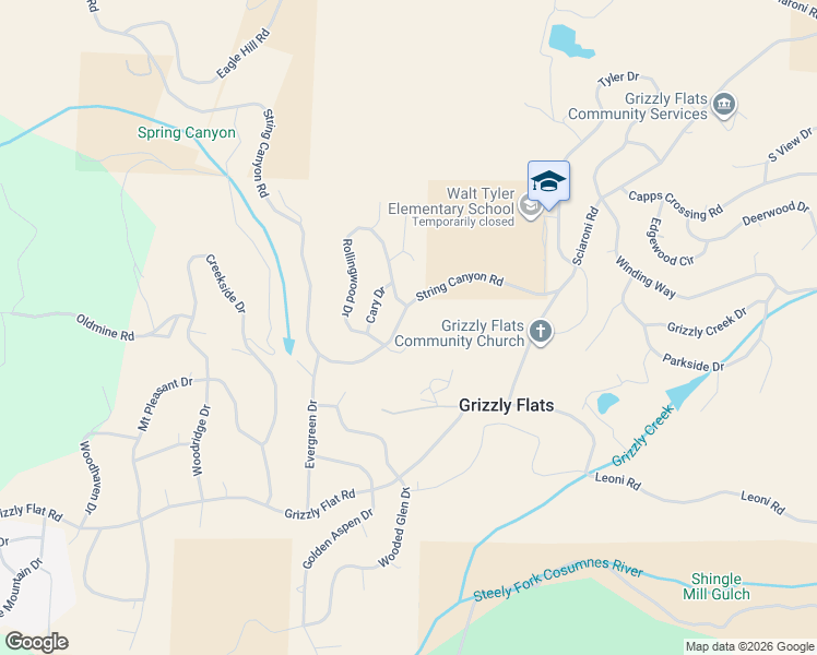 map of restaurants, bars, coffee shops, grocery stores, and more near 4461 String Canyon Road in Somerset