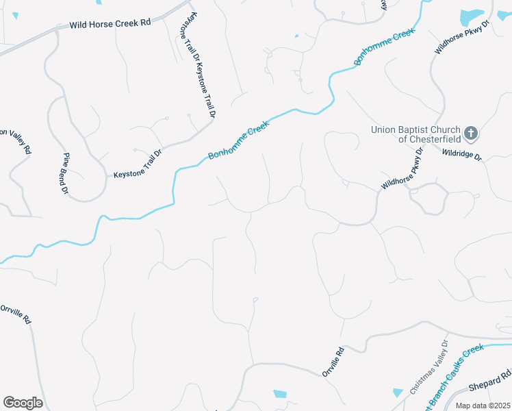 map of restaurants, bars, coffee shops, grocery stores, and more near 1623 Wildhorse Parkway Drive in Wildwood