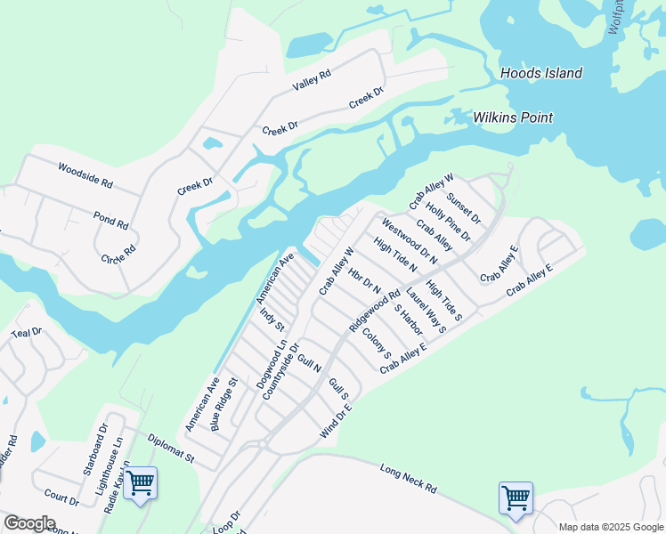 map of restaurants, bars, coffee shops, grocery stores, and more near 25468 Crab Alley West in Millsboro