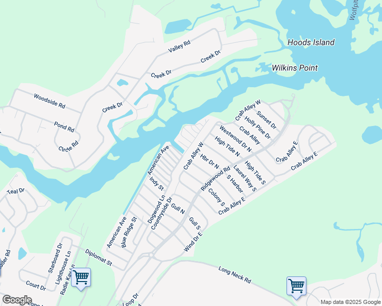 map of restaurants, bars, coffee shops, grocery stores, and more near 25468 Crab Alley West in Millsboro