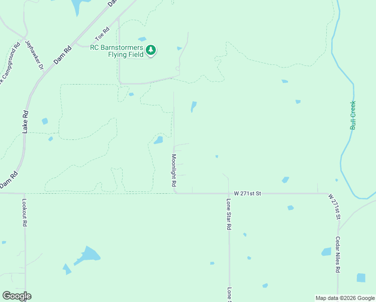 map of restaurants, bars, coffee shops, grocery stores, and more near 26981 Moonlight Road in Paola