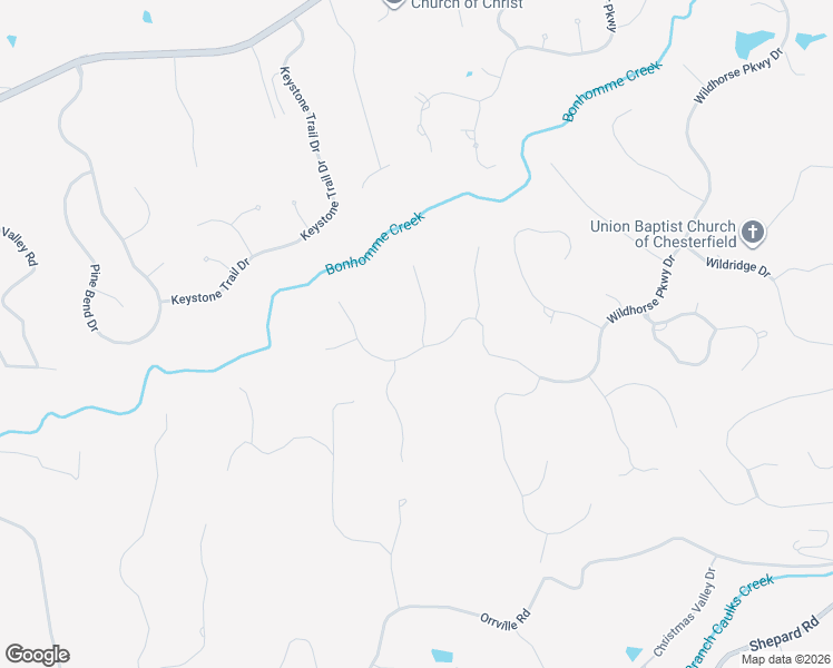 map of restaurants, bars, coffee shops, grocery stores, and more near 1623 Wildhorse Parkway Drive in Wildwood