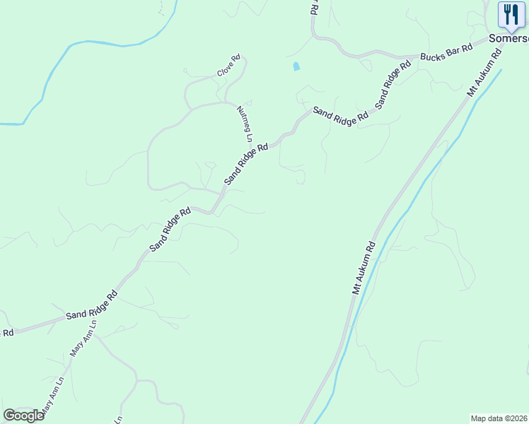 map of restaurants, bars, coffee shops, grocery stores, and more near 5198 Pistachio Lane in Placerville