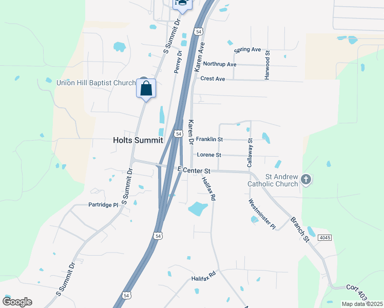 map of restaurants, bars, coffee shops, grocery stores, and more near 568 Karen Drive in Holts Summit