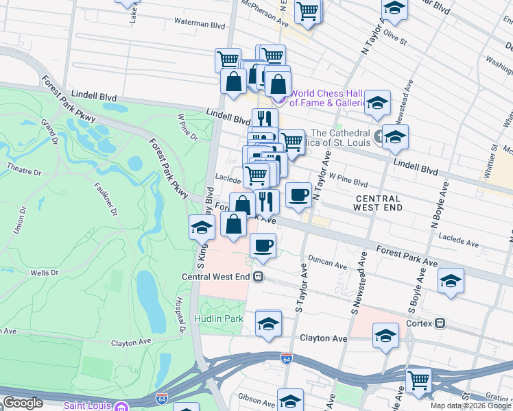 Printable Map Of Forest Park St Louis