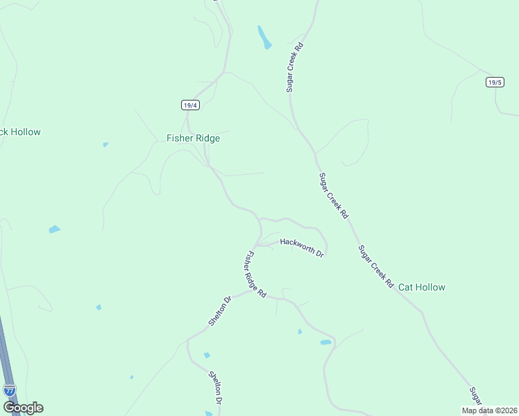 map of restaurants, bars, coffee shops, grocery stores, and more near 1439 Fisher Ridge Road in Kenna