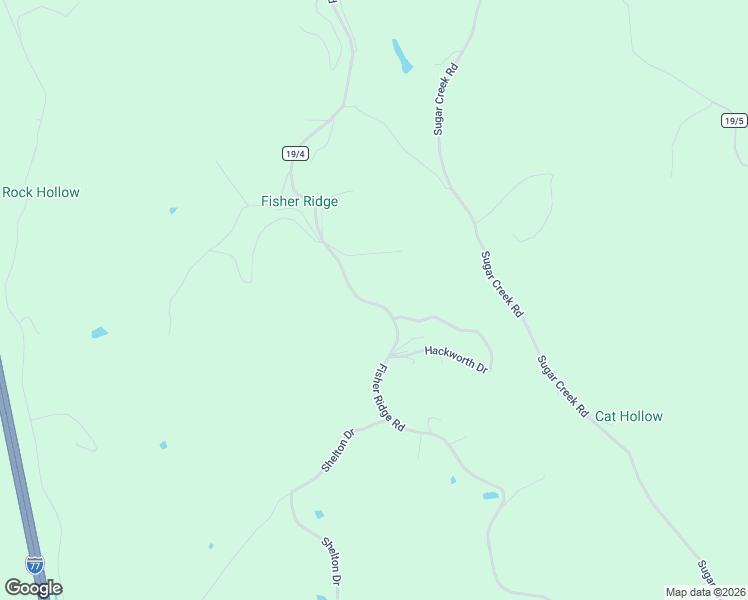 map of restaurants, bars, coffee shops, grocery stores, and more near 1439 Fisher Ridge Road in Kenna