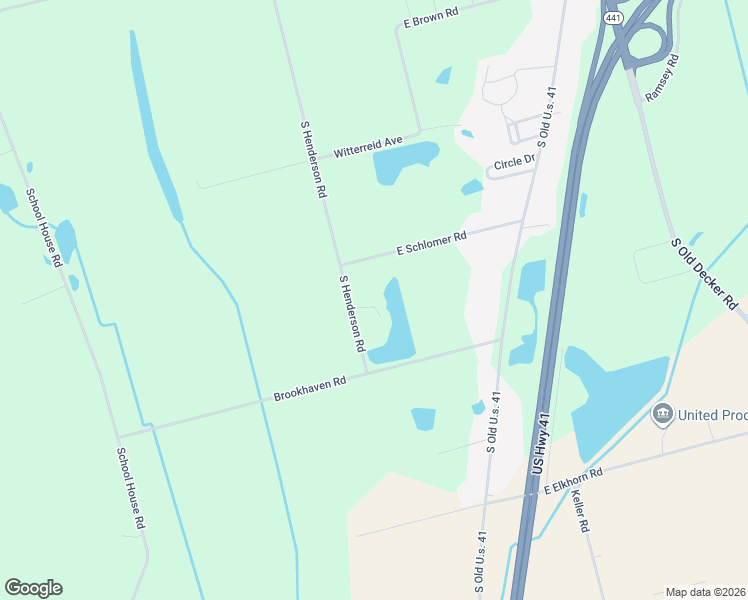 map of restaurants, bars, coffee shops, grocery stores, and more near 2664 South Henderson Road in Vincennes