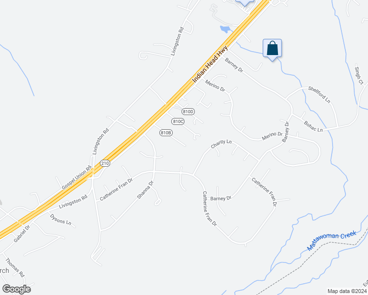 map of restaurants, bars, coffee shops, grocery stores, and more near 2000 Spring Grove Drive in Accokeek