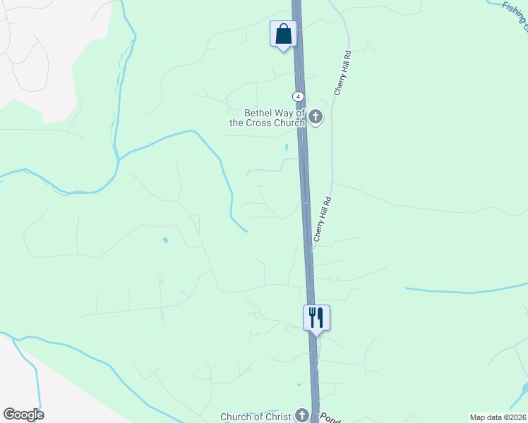 map of restaurants, bars, coffee shops, grocery stores, and more near 40 Northwest Drive in Huntingtown