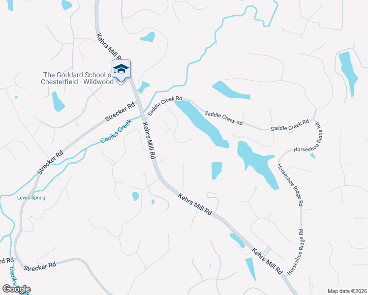 map of restaurants, bars, coffee shops, grocery stores, and more near 1660 Trotting Trail Road in Chesterfield