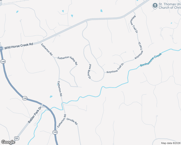 map of restaurants, bars, coffee shops, grocery stores, and more near 18140 Big Pine Court in Wildwood