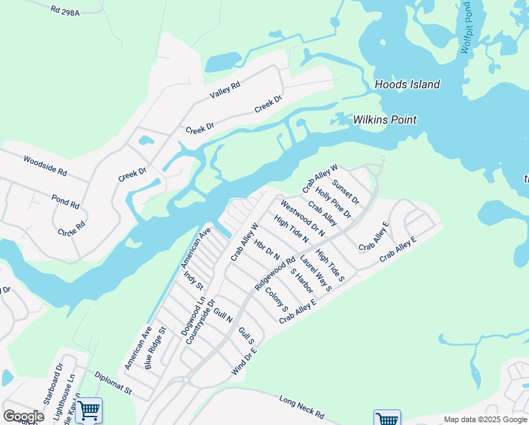 map of restaurants, bars, coffee shops, grocery stores, and more near 1461 High Tide South in Millsboro