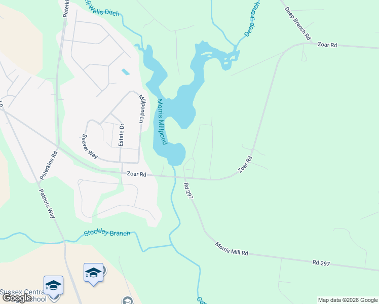 map of restaurants, bars, coffee shops, grocery stores, and more near 25535 William Street in Georgetown