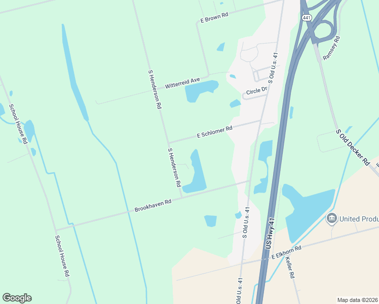 map of restaurants, bars, coffee shops, grocery stores, and more near 2664 South Henderson Road in Vincennes