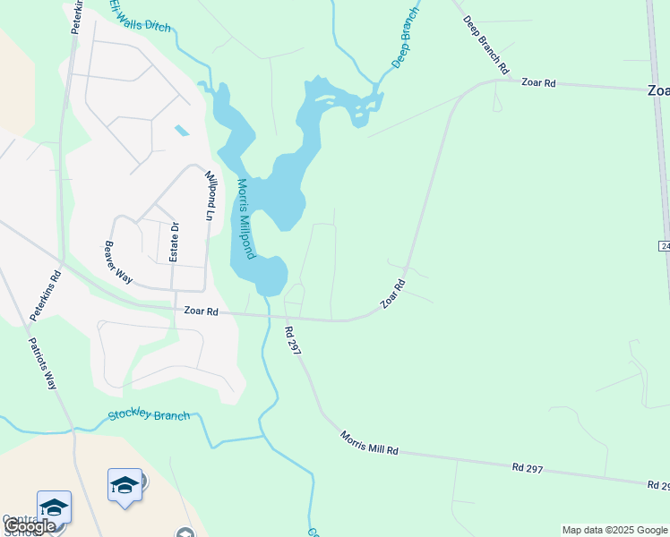 map of restaurants, bars, coffee shops, grocery stores, and more near William Street in Sussex County