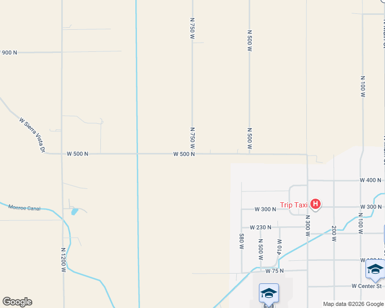 map of restaurants, bars, coffee shops, grocery stores, and more near 800 North 500 West in Monroe