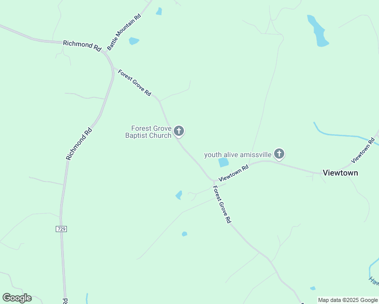 map of restaurants, bars, coffee shops, grocery stores, and more near 241 Forest Grove Road in Amissville