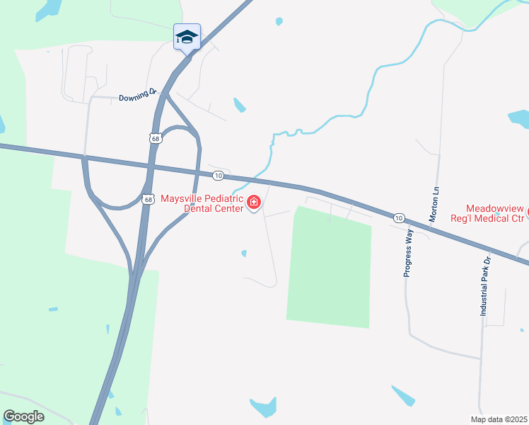 map of restaurants, bars, coffee shops, grocery stores, and more near 1420 Kenton Pointe Way in Maysville