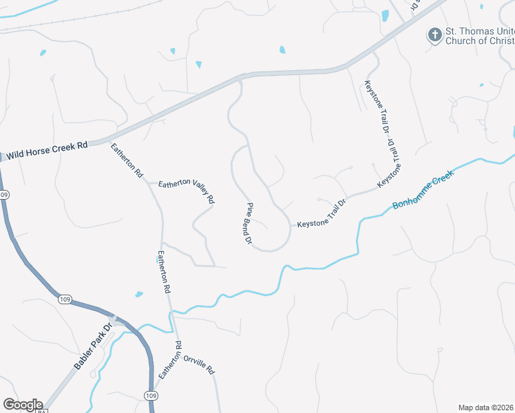 map of restaurants, bars, coffee shops, grocery stores, and more near 461 Pine Bend Drive in Wildwood